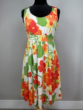Tommy Bahama Sleeveless Silk Floral Dress Sz S